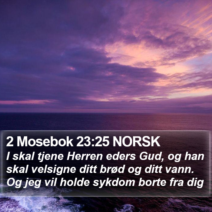 2 Mosebok 23:25 NORSK Bible Study