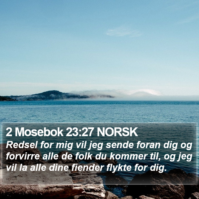 2 Mosebok 23:27 NORSK Bible Study