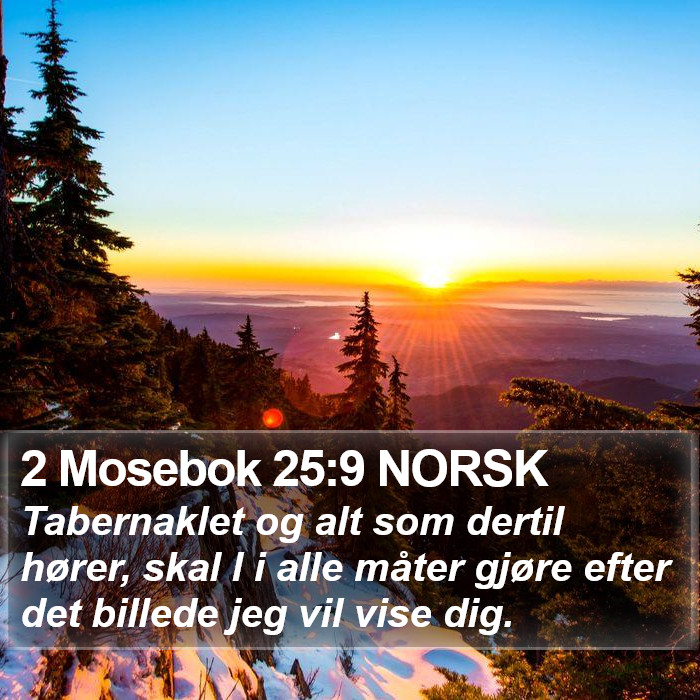 2 Mosebok 25:9 NORSK Bible Study