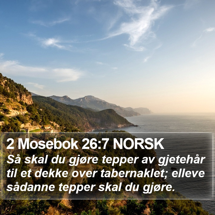 2 Mosebok 26:7 NORSK Bible Study