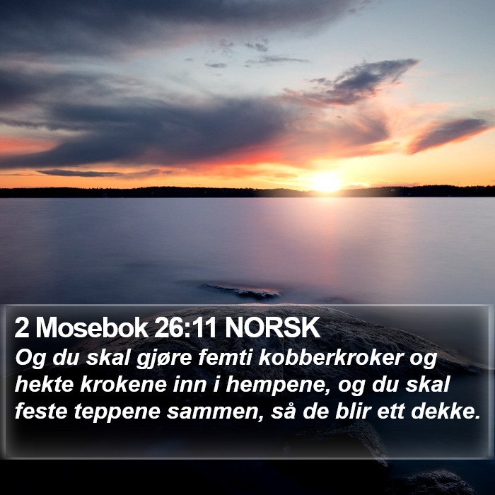 2 Mosebok 26:11 NORSK Bible Study