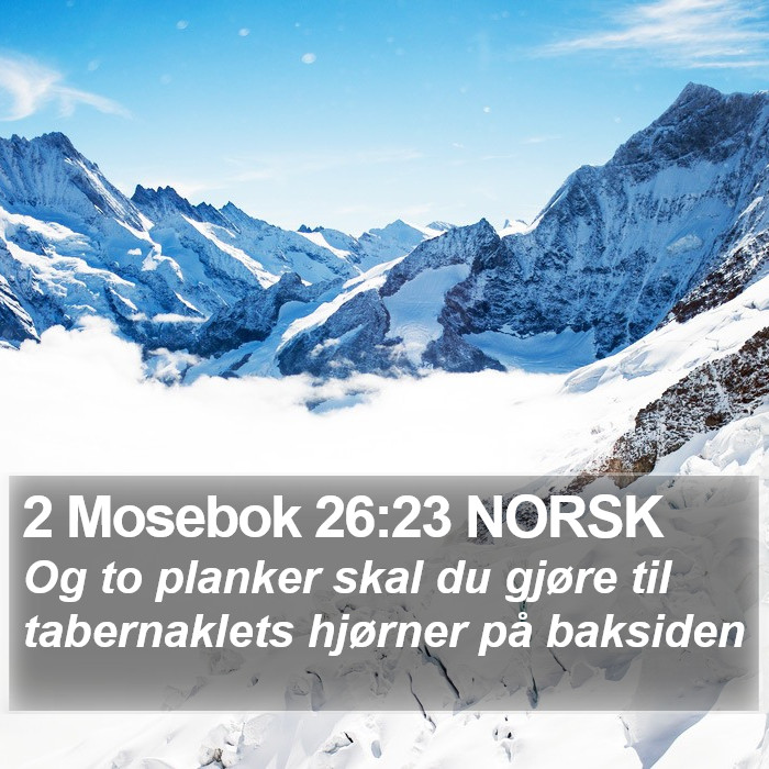 2 Mosebok 26:23 NORSK Bible Study