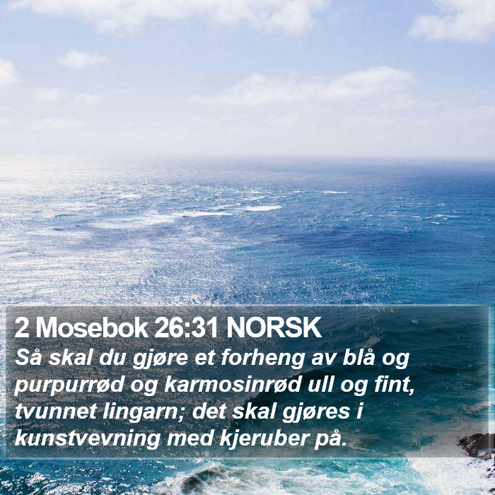 2 Mosebok 26:31 NORSK Bible Study