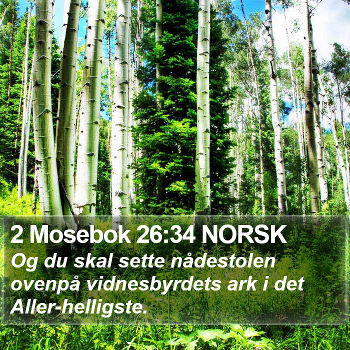 2 Mosebok 26:34 NORSK Bible Study