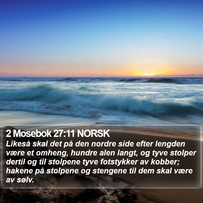 2 Mosebok 27:11 NORSK Bible Study