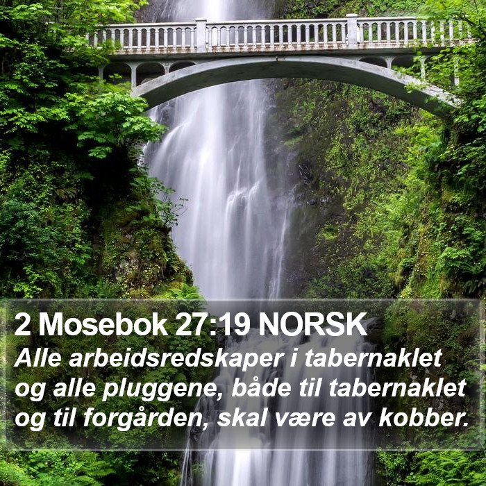 2 Mosebok 27:19 NORSK Bible Study