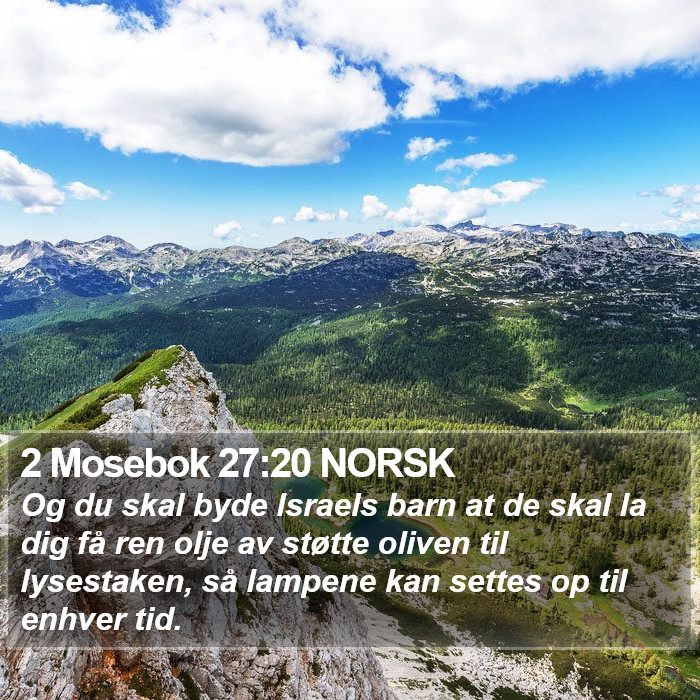 2 Mosebok 27:20 NORSK Bible Study