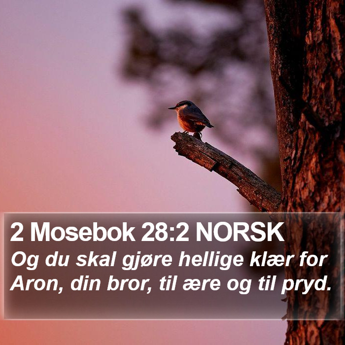 2 Mosebok 28:2 NORSK Bible Study
