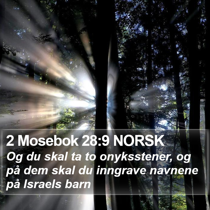 2 Mosebok 28:9 NORSK Bible Study