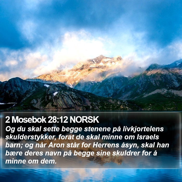 2 Mosebok 28:12 NORSK Bible Study