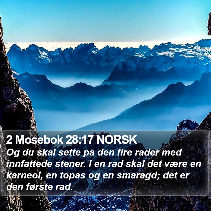 2 Mosebok 28:17 NORSK Bible Study