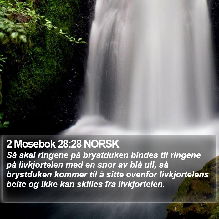 2 Mosebok 28:28 NORSK Bible Study