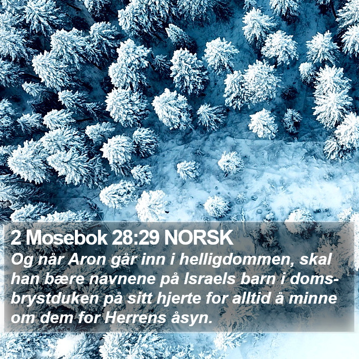 2 Mosebok 28:29 NORSK Bible Study