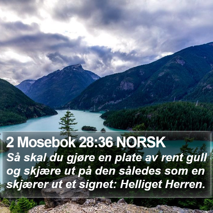 2 Mosebok 28:36 NORSK Bible Study