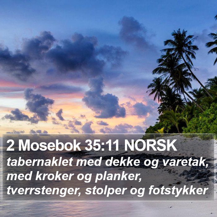 2 Mosebok 35:11 NORSK Bible Study