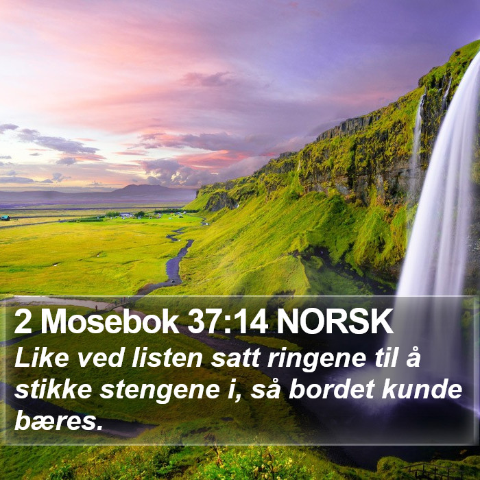 2 Mosebok 37:14 NORSK Bible Study