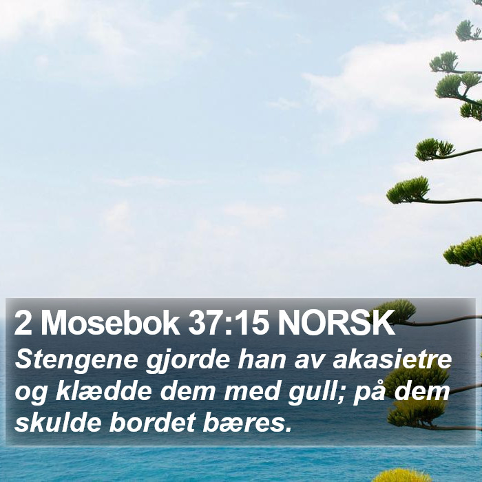 2 Mosebok 37:15 NORSK Bible Study