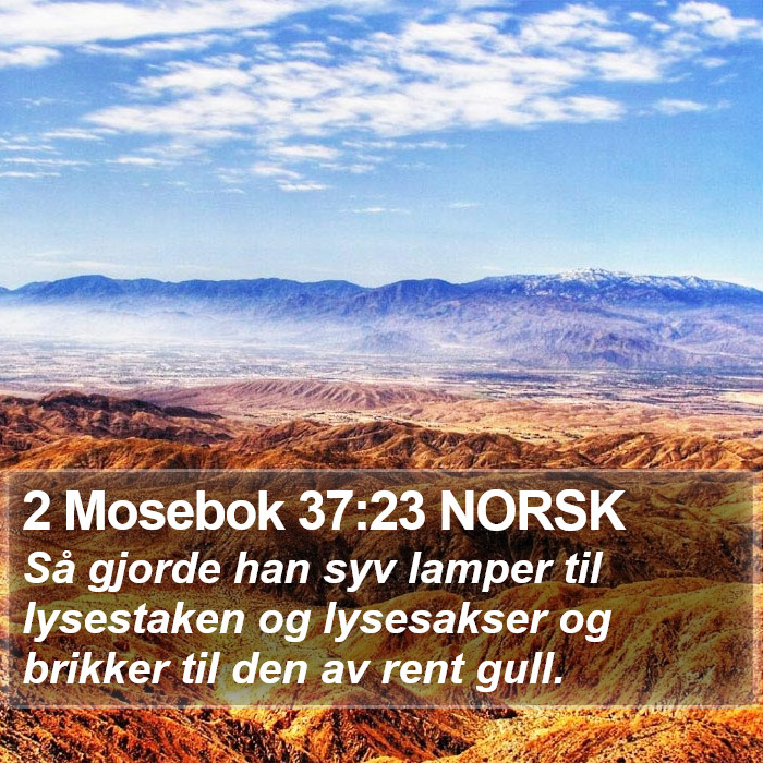 2 Mosebok 37:23 NORSK Bible Study