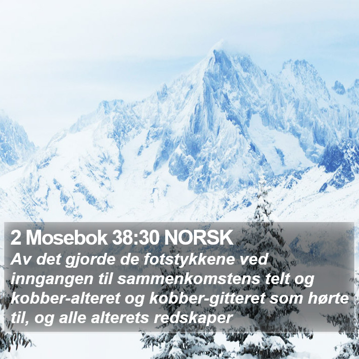 2 Mosebok 38:30 NORSK Bible Study