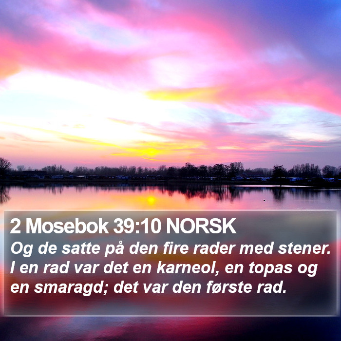 2 Mosebok 39:10 NORSK Bible Study