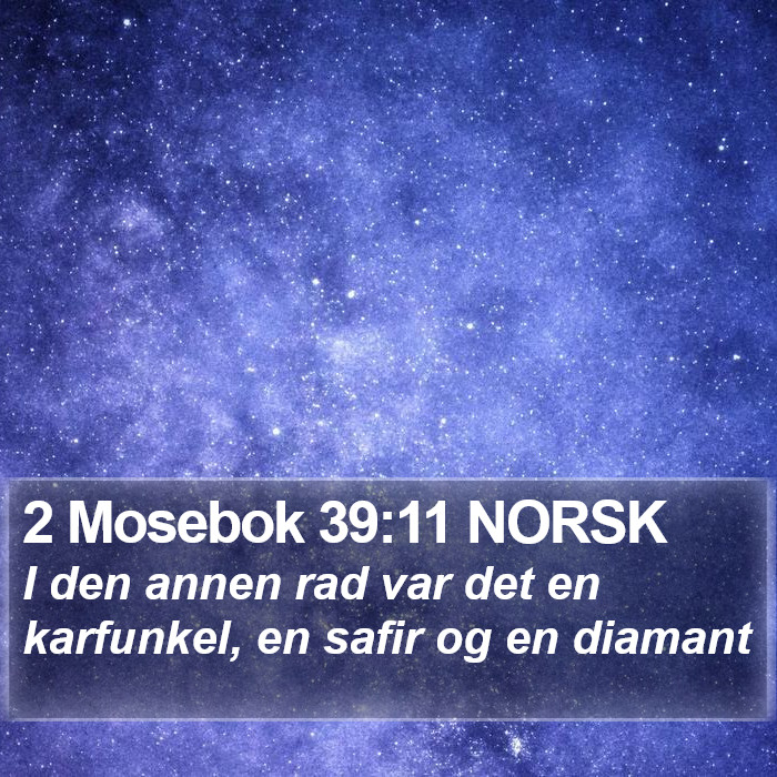 2 Mosebok 39:11 NORSK Bible Study