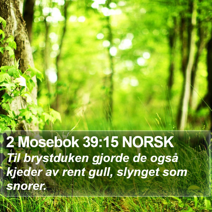 2 Mosebok 39:15 NORSK Bible Study