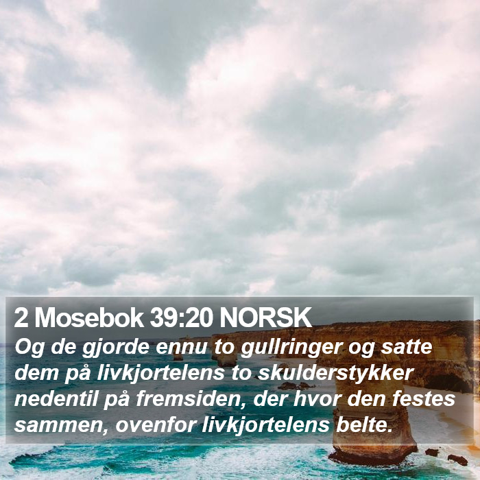 2 Mosebok 39:20 NORSK Bible Study