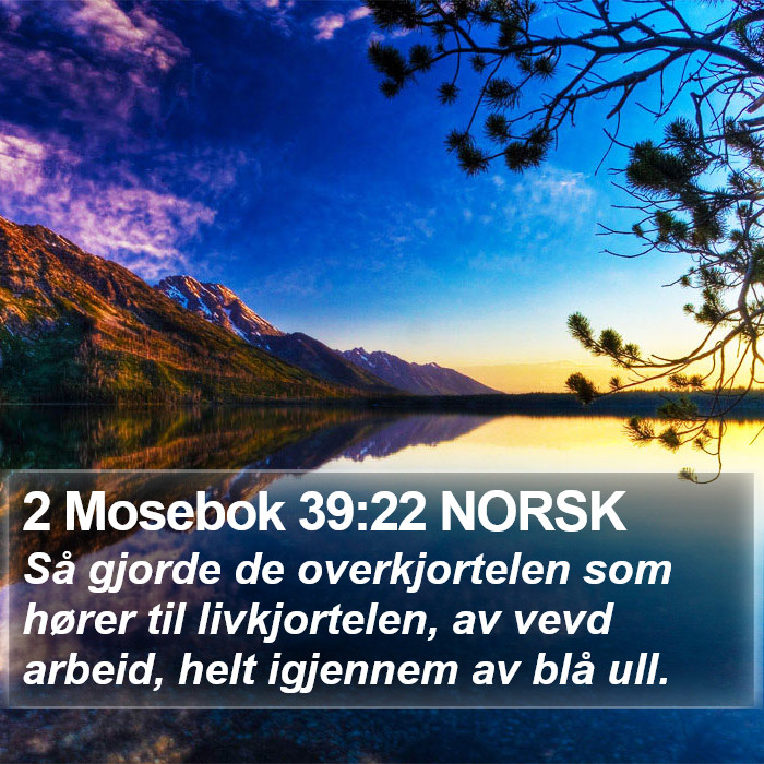 2 Mosebok 39:22 NORSK Bible Study