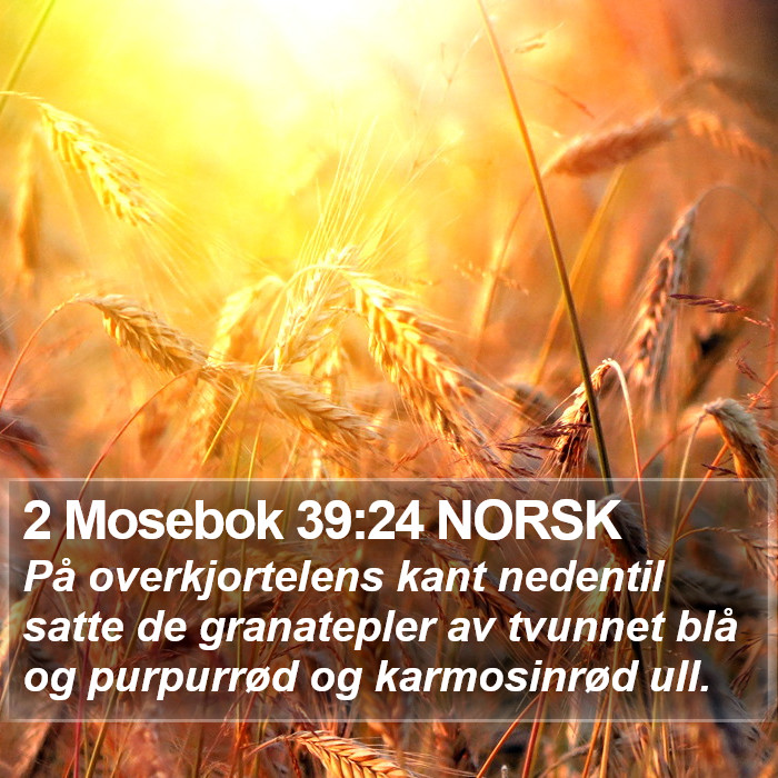 2 Mosebok 39:24 NORSK Bible Study