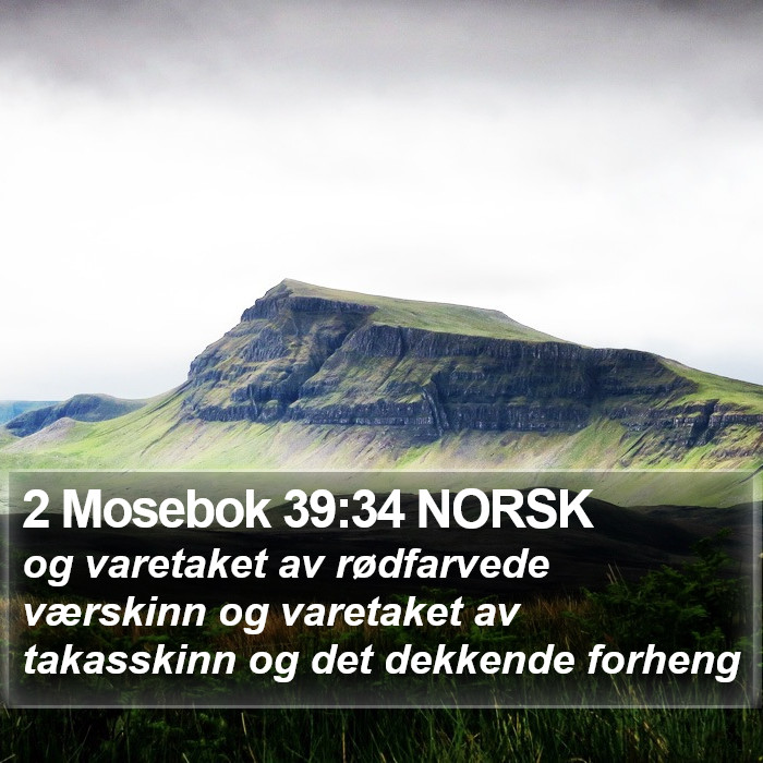 2 Mosebok 39:34 NORSK Bible Study