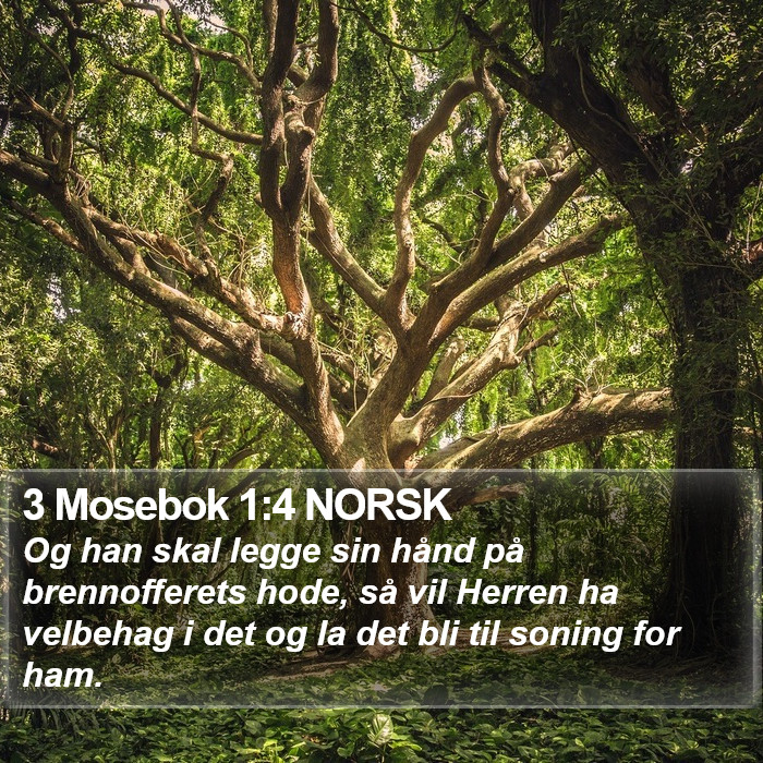 3 Mosebok 1:4 NORSK Bible Study