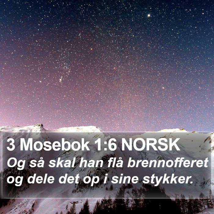 3 Mosebok 1:6 NORSK Bible Study