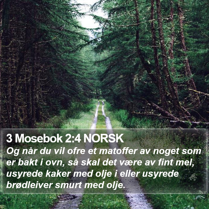 3 Mosebok 2:4 NORSK Bible Study