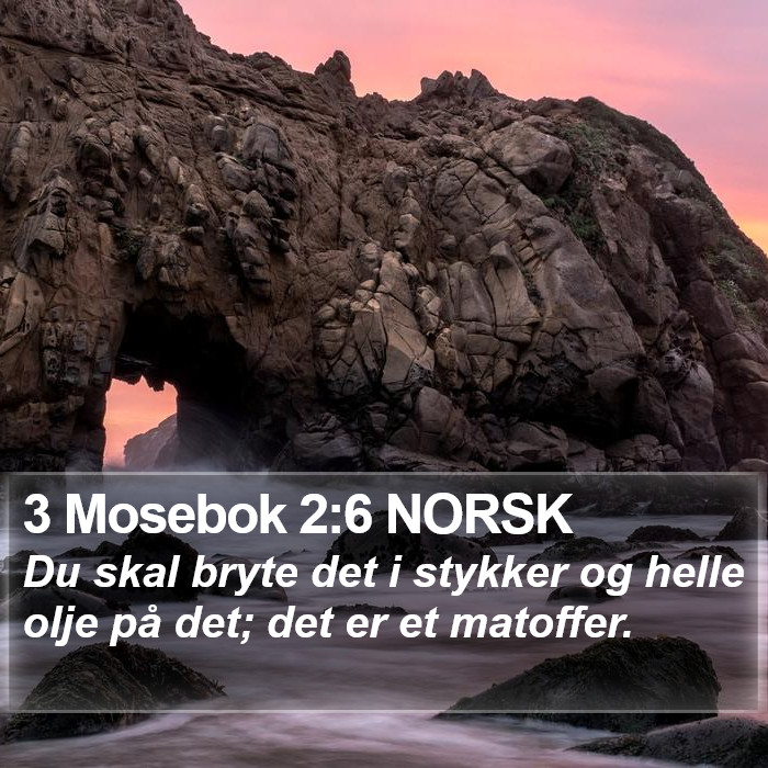 3 Mosebok 2:6 NORSK Bible Study