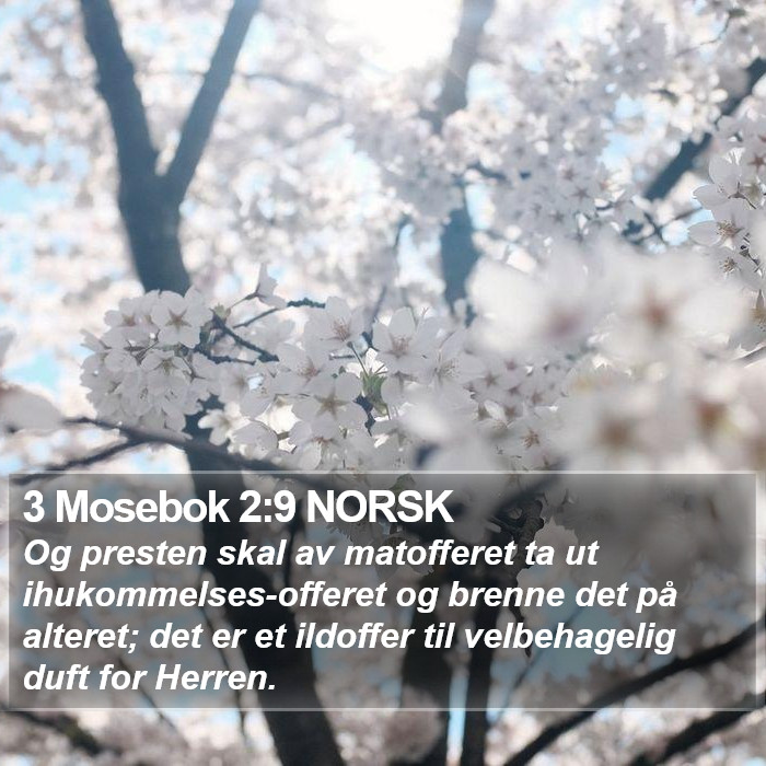 3 Mosebok 2:9 NORSK Bible Study