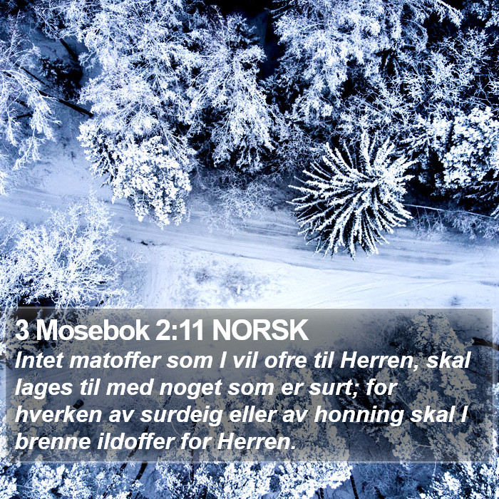 3 Mosebok 2:11 NORSK Bible Study