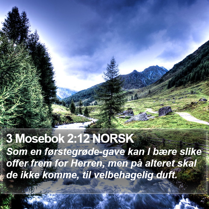 3 Mosebok 2:12 NORSK Bible Study