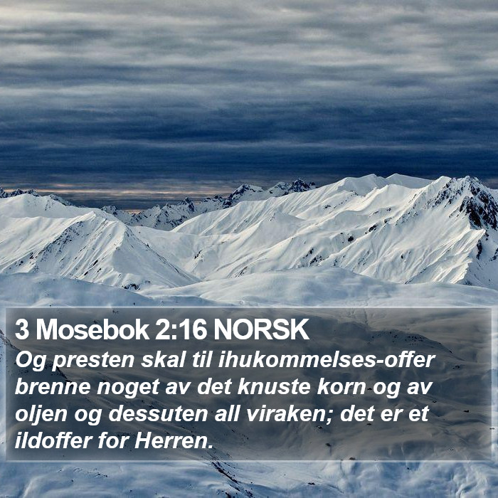 3 Mosebok 2:16 NORSK Bible Study