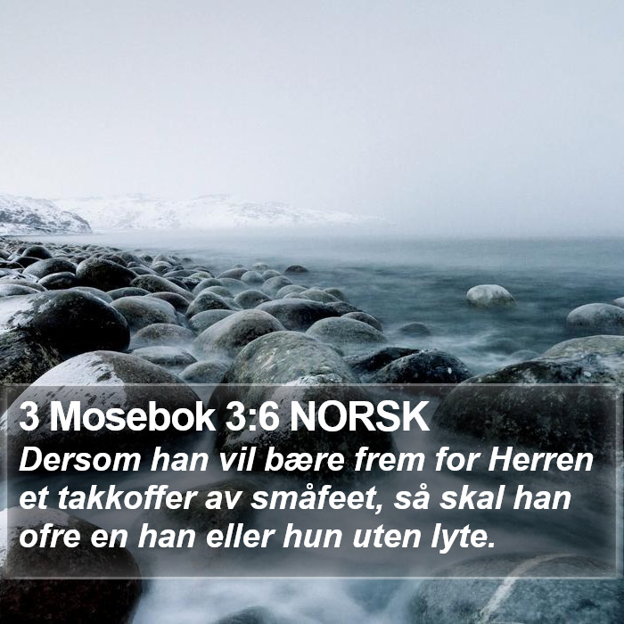 3 Mosebok 3:6 NORSK Bible Study