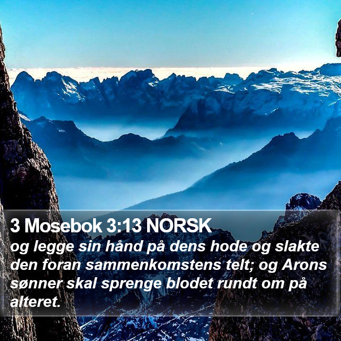 3 Mosebok 3:13 NORSK Bible Study