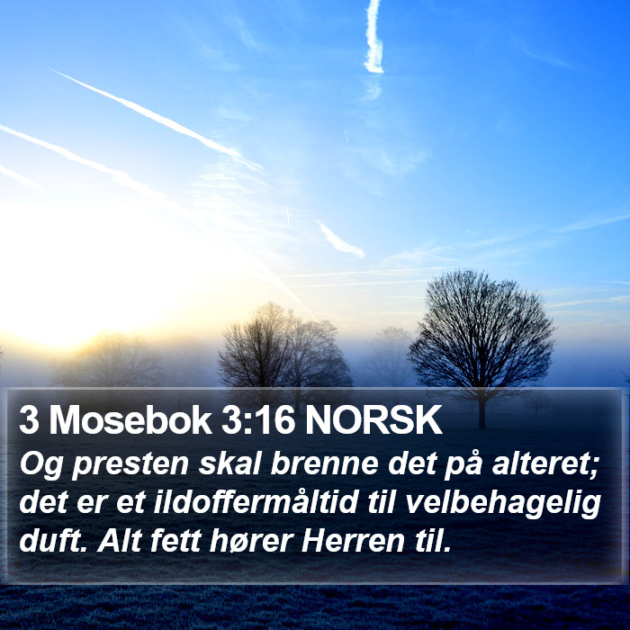 3 Mosebok 3:16 NORSK Bible Study