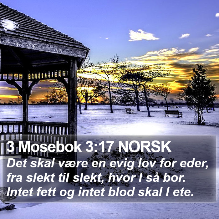 3 Mosebok 3:17 NORSK Bible Study