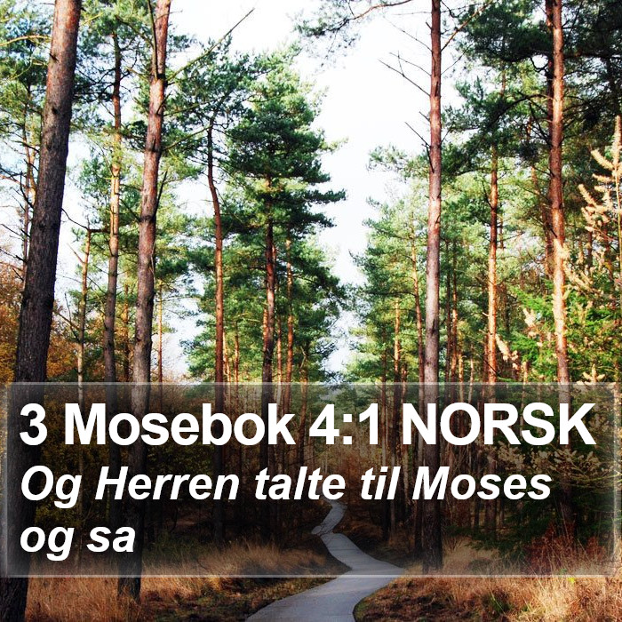 3 Mosebok 4:1 NORSK Bible Study
