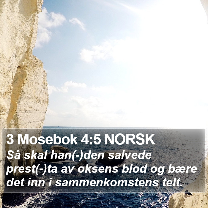 3 Mosebok 4:5 NORSK Bible Study