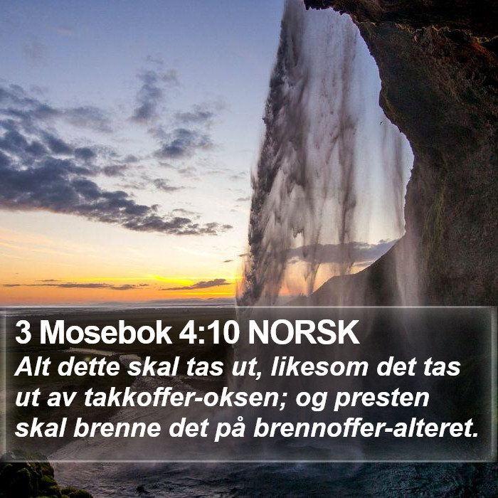 3 Mosebok 4:10 NORSK Bible Study