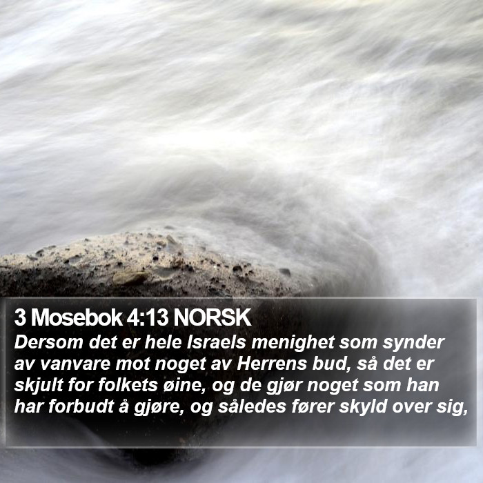 3 Mosebok 4:13 NORSK Bible Study