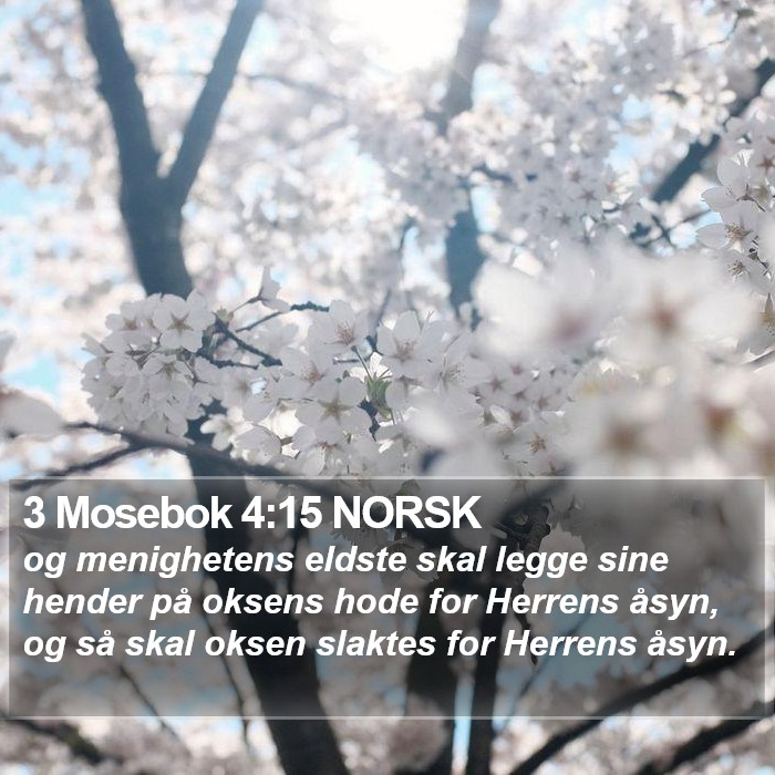 3 Mosebok 4:15 NORSK Bible Study