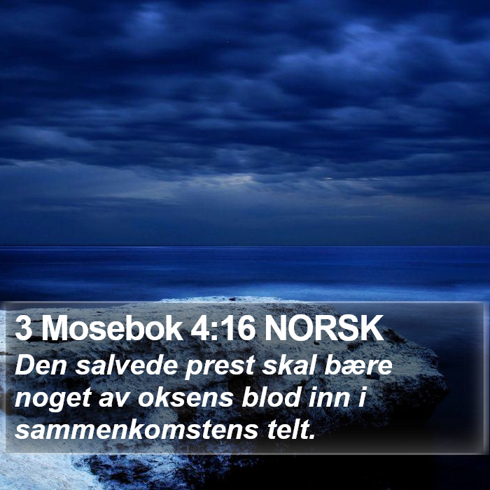 3 Mosebok 4:16 NORSK Bible Study