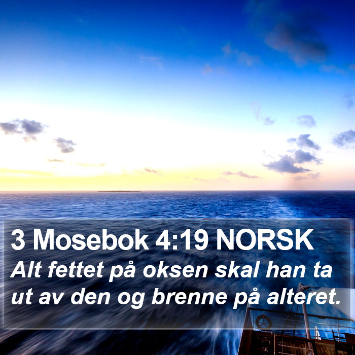 3 Mosebok 4:19 NORSK Bible Study