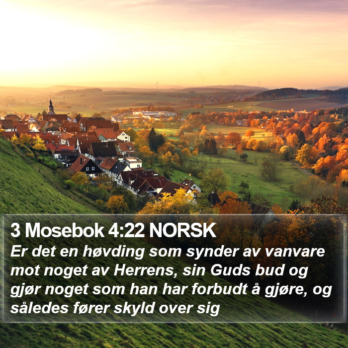 3 Mosebok 4:22 NORSK Bible Study